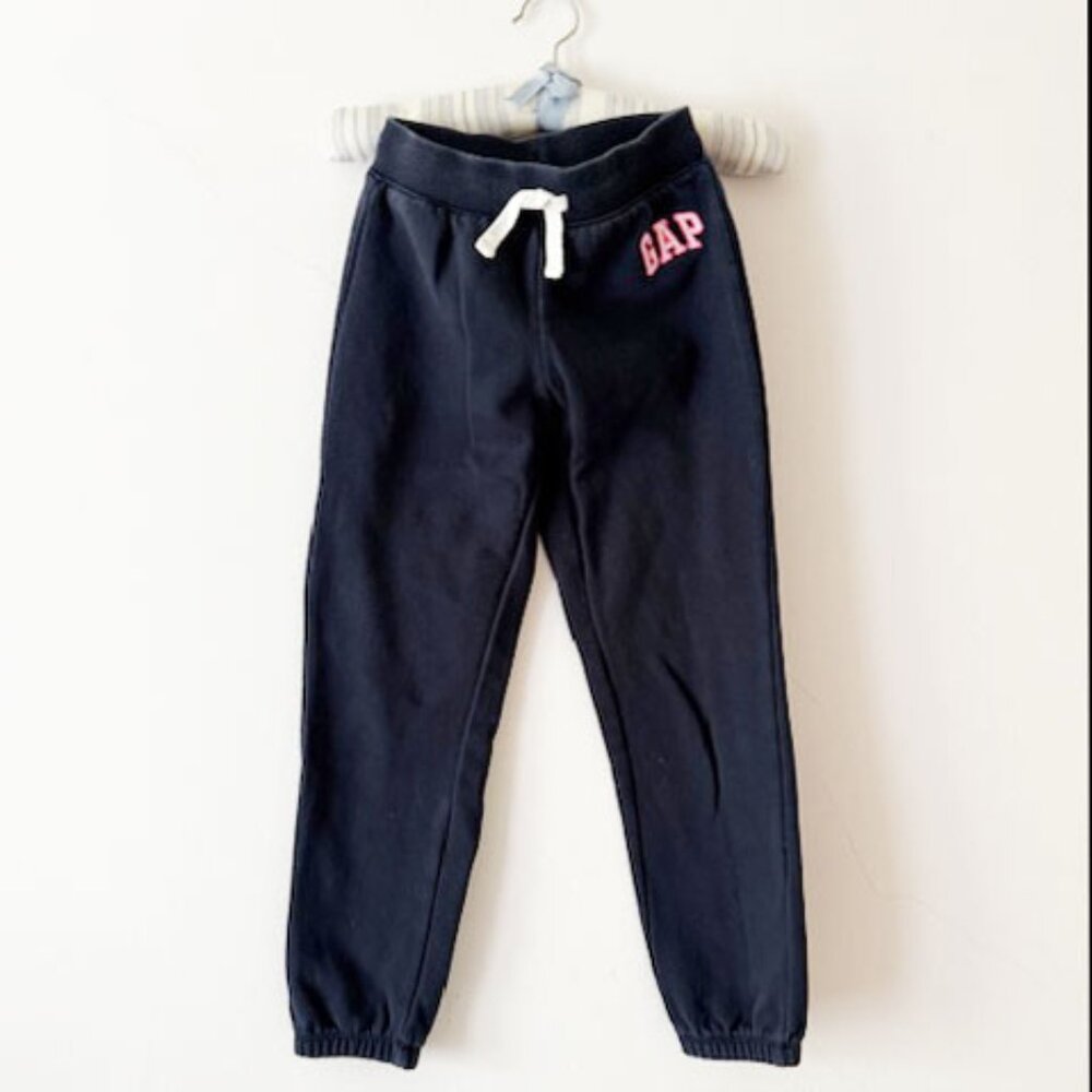 Gap Navy Sweatpants with logo — Girls' SZ Medium (8)